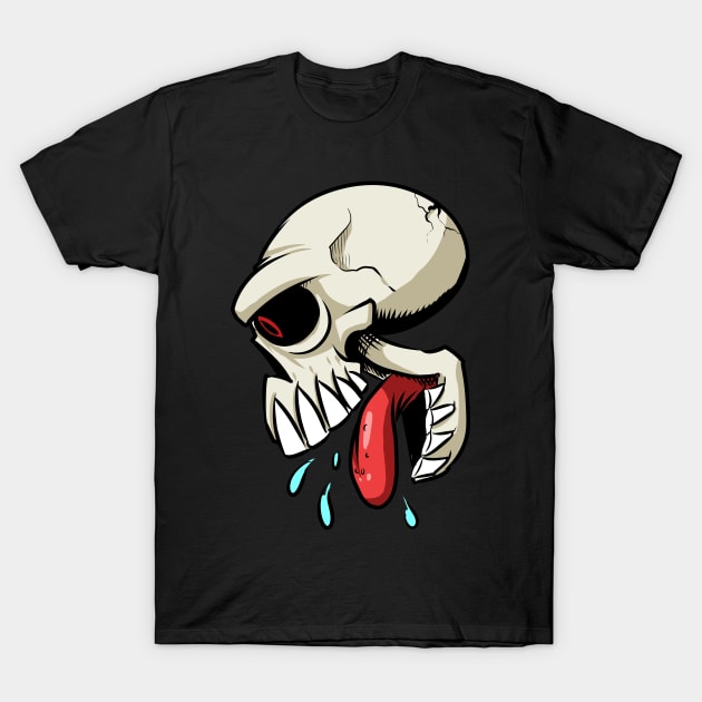 Monkey Skull T-Shirt by richardsimpsonart